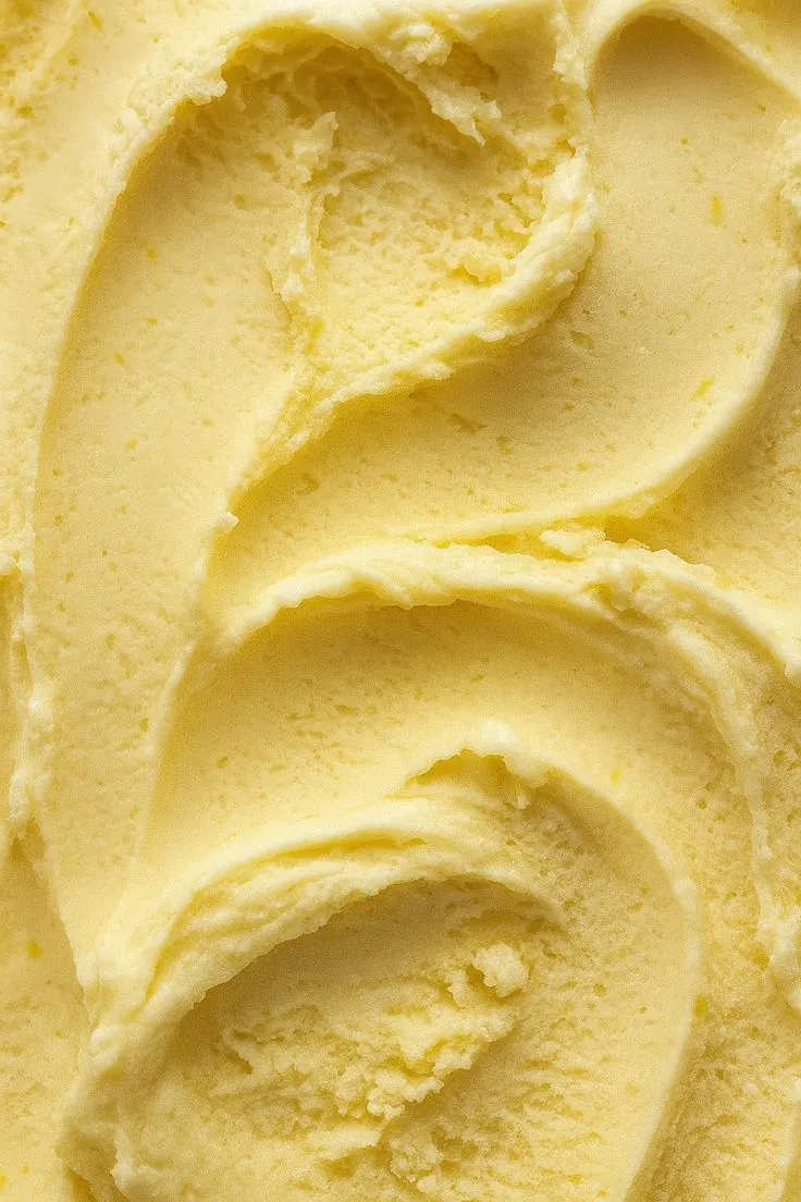 Close-up swirl of frozen yogurt