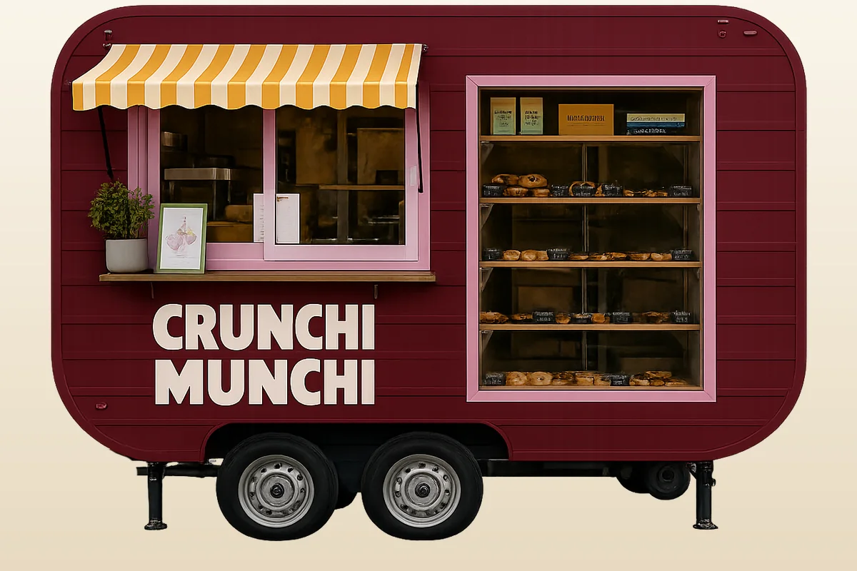 The Crunchi Munchi food truck in daylight